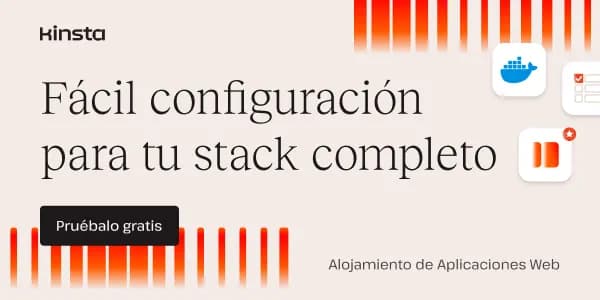 Anuncio de Kinsta mostrando la facilidad de configuración de sus servicios