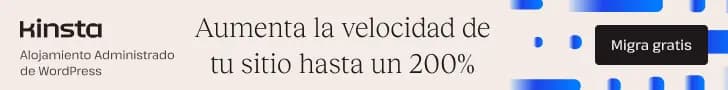 Anuncio de Kinsta mostrando un aumento de velocidad para WordPress